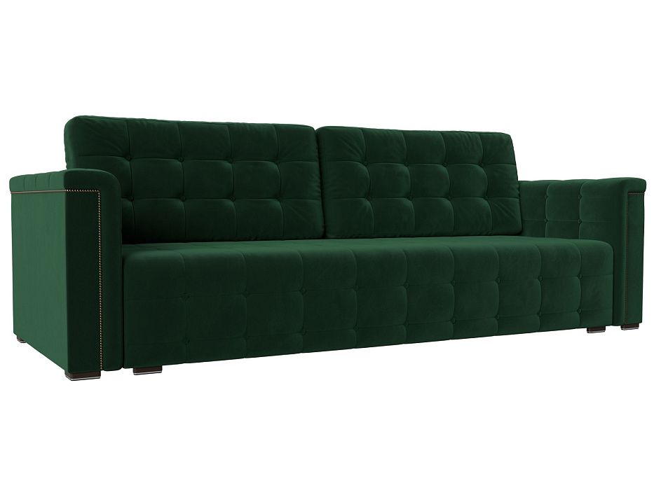 Прямой диван Лига-002 (зеленый цвет)