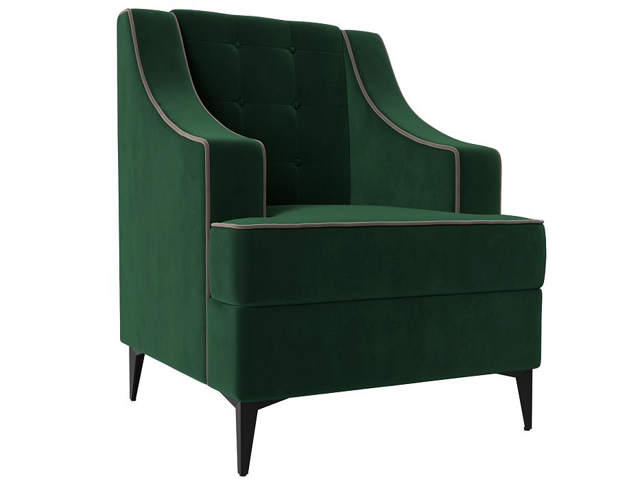 Кресло Марк (зеленый\коричневый цвет)