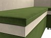 Кухонный угловой диван Уют правый угол (зеленый\бежевый цвет)