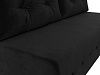 Прямой диван Лондон (черный цвет)