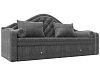 Прямой диван софа Сойер (серый цвет)