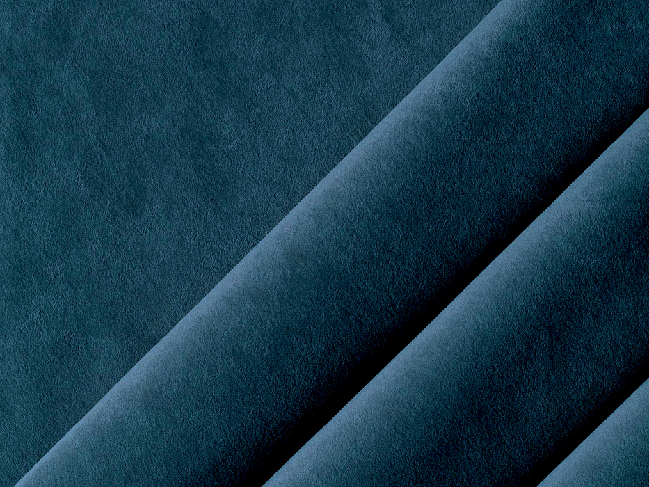 Диван прямой модульный с пуфом Лига-060 НПБ Лонг (brut 11 синий)