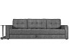 Диван прямой Атлантида стол слева (серый цвет)