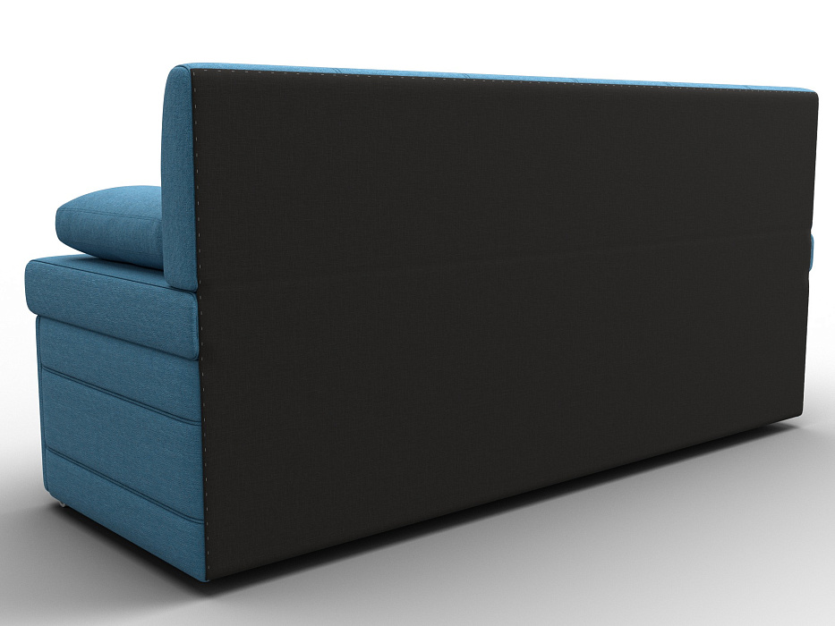 Диван кухонный прямой Лео (амур 10 голубой)