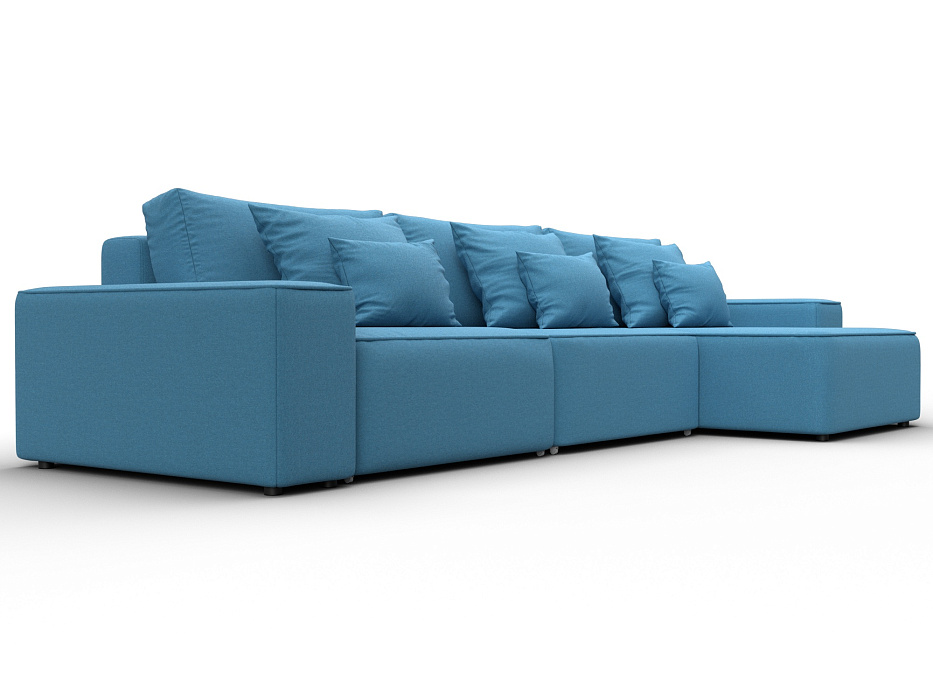 Диван угловой Лига-074 угол универсальный (амур 10 голубой)