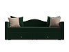 Детский прямой диван Дориан (зеленый\бежевый цвет)