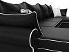 П-образный диван Элис (черный\белый цвет)