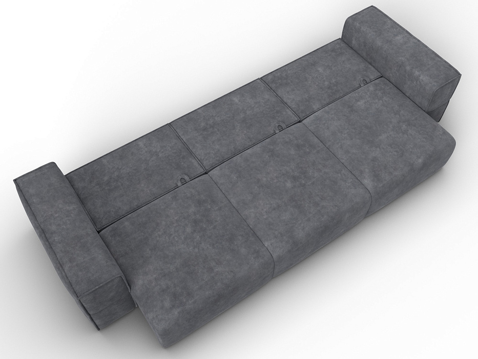Диван прямой Лига-058 НПБ Лонг (brut 16 темно-серый)