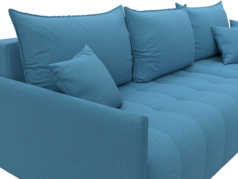 Диван угловой Лига-054 НПБ угол универсальный (амур 10 голубой)