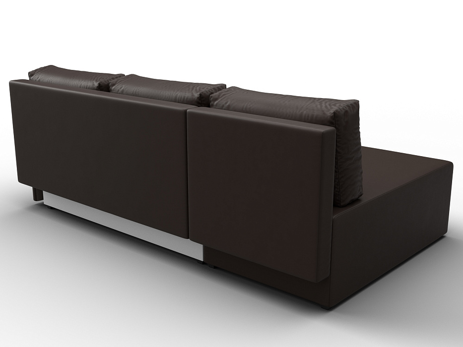 Диван угловой Поло левый угол (коричневый)