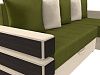 Угловой диван Венеция правый угол (зеленый\бежевый цвет)
