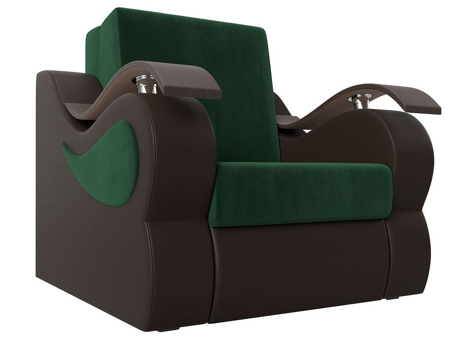 Кресло-кровать Меркурий 80 (зеленый\коричневый)