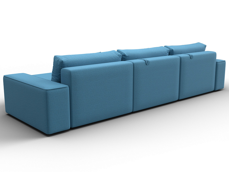 Диван угловой Лига-074 угол универсальный (амур 10 голубой)