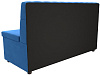 Кухонный прямой диван Вента (голубой цвет)