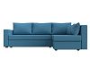 Угловой диван Мансберг правый угол (амур голубой цвет)