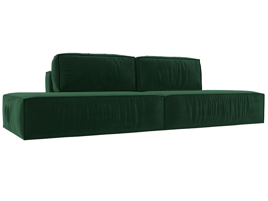 Прямой диван Прага лофт (зеленый цвет)