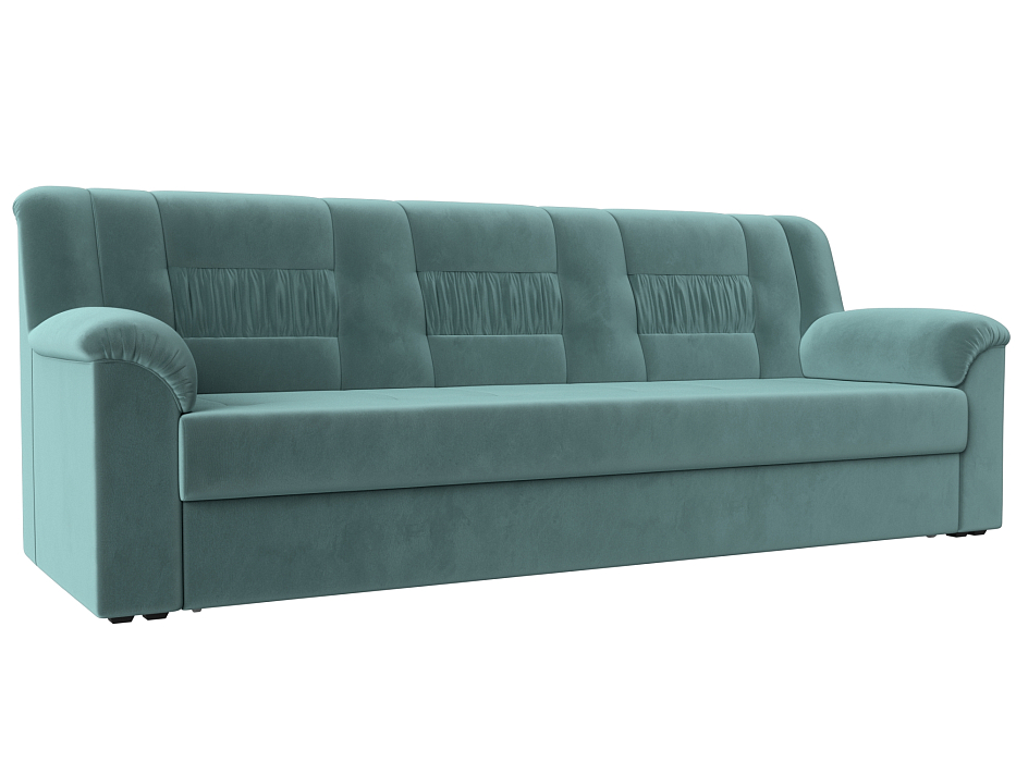 Прямой диван Карелия (бирюзовый цвет)
