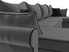 П-образный диван Элис (серый\черный цвет)