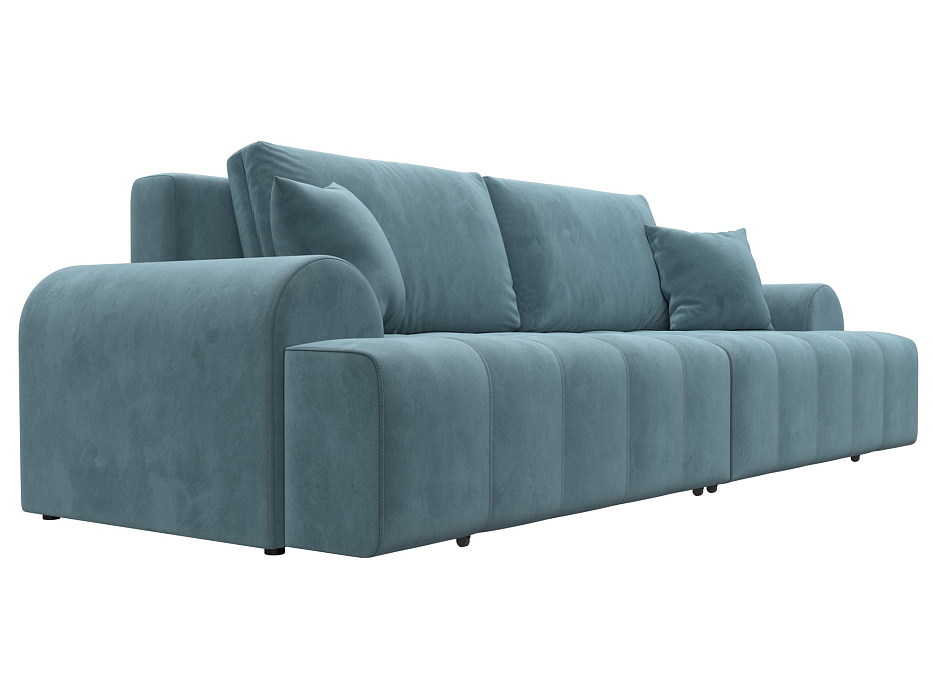 Диван прямой Лига-080 (велюр seven 113 бирюзовый)