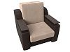 Кресло-кровать Сенатор 80 (бежевый\коричневый цвет)