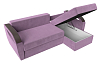 Угловой диван Форсайт правый угол (сиреневый цвет)