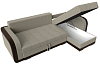 Угловой диван Марсель правый угол (корфу 02\коричневый цвет)