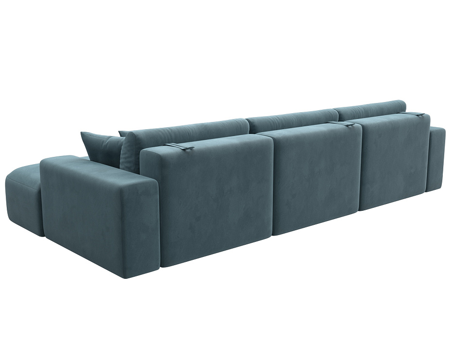 Диван угловой Лига-036 НПБ Классик Лонг правый угол (бирюзовый)