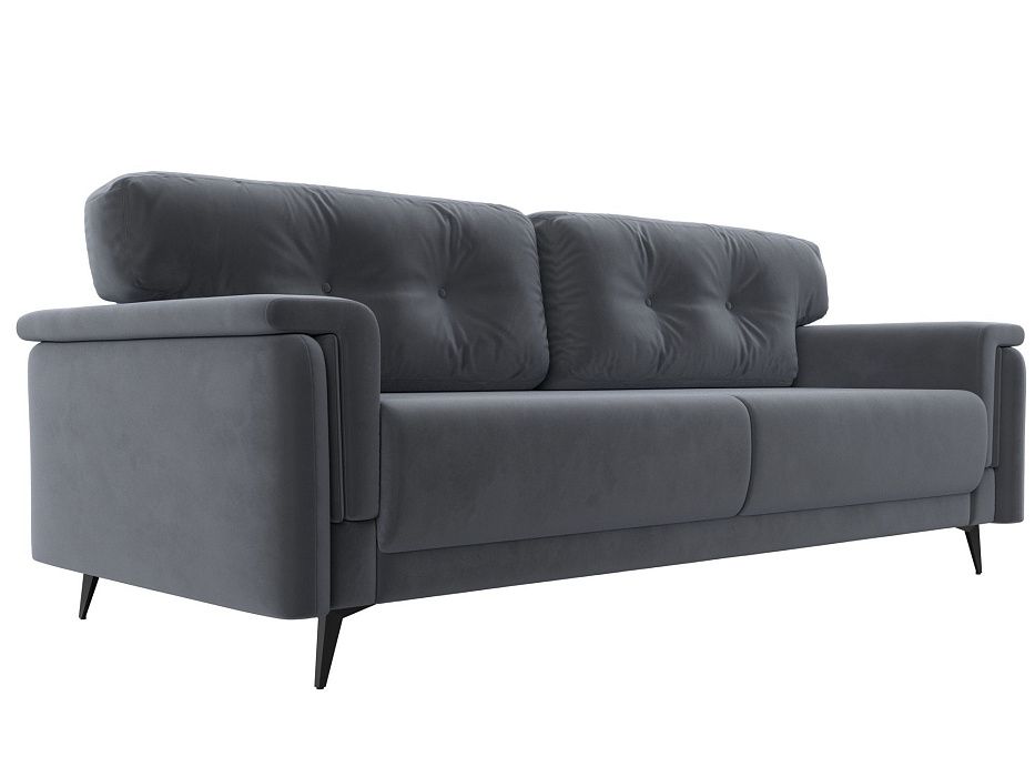 Прямой диван Оксфорд (серый цвет)