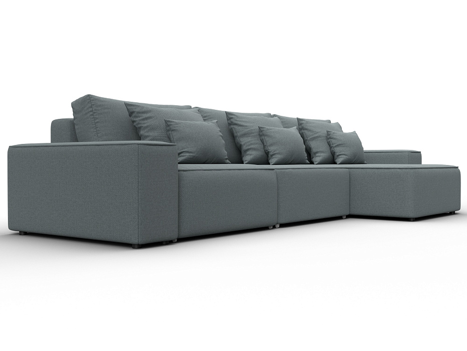 Диван угловой Лига-074 угол универсальный (амур 07 серый)