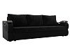 Прямой диван Меркурий Лайт (черный\черный цвет)