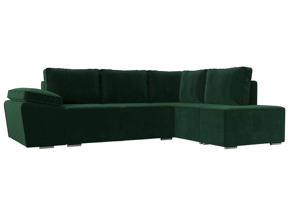 Угловой диван Хьюго правый угол (зеленый)