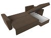 Угловой диван Амстердам Лайт правый угол (коричневый цвет)