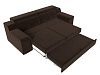 Прямой диван Лига-003 (коричневый цвет)