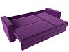 Угловой диван Принстон правый угол (фиолетовый\черный цвет)