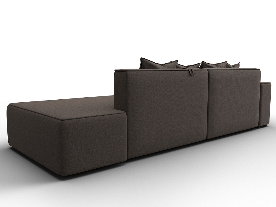 Диван угловой Лига-079 угол левый (амур 05 коричневый)