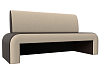 Кухонный прямой диван Кармен (коричневый\бежевый цвет)
