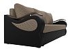 Прямой диван Меркурий Лайт (корфу 03\черный цвет)