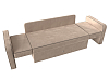 Детский диван трансформер Смарт (бежевый\коричневый цвет)