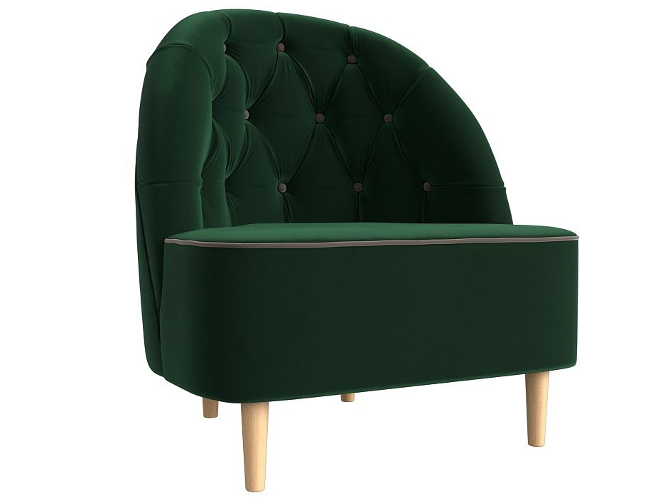 Кресло Амиса (зеленый\коричневый)