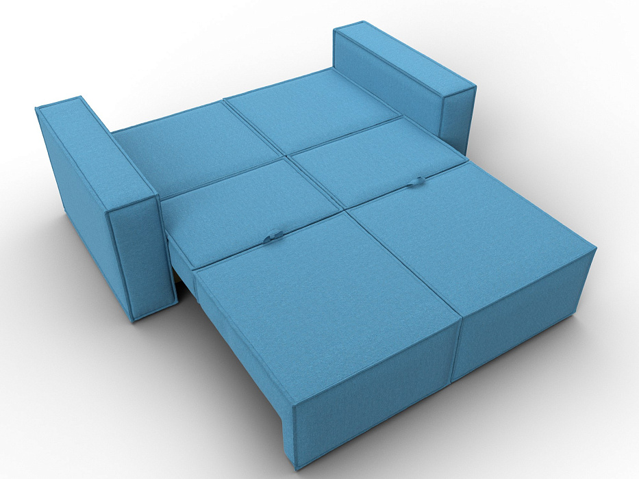 Диван прямой Куба мини (амур 10 голубой)