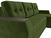 Угловой диван Эмир БС правый угол (зеленый цвет)