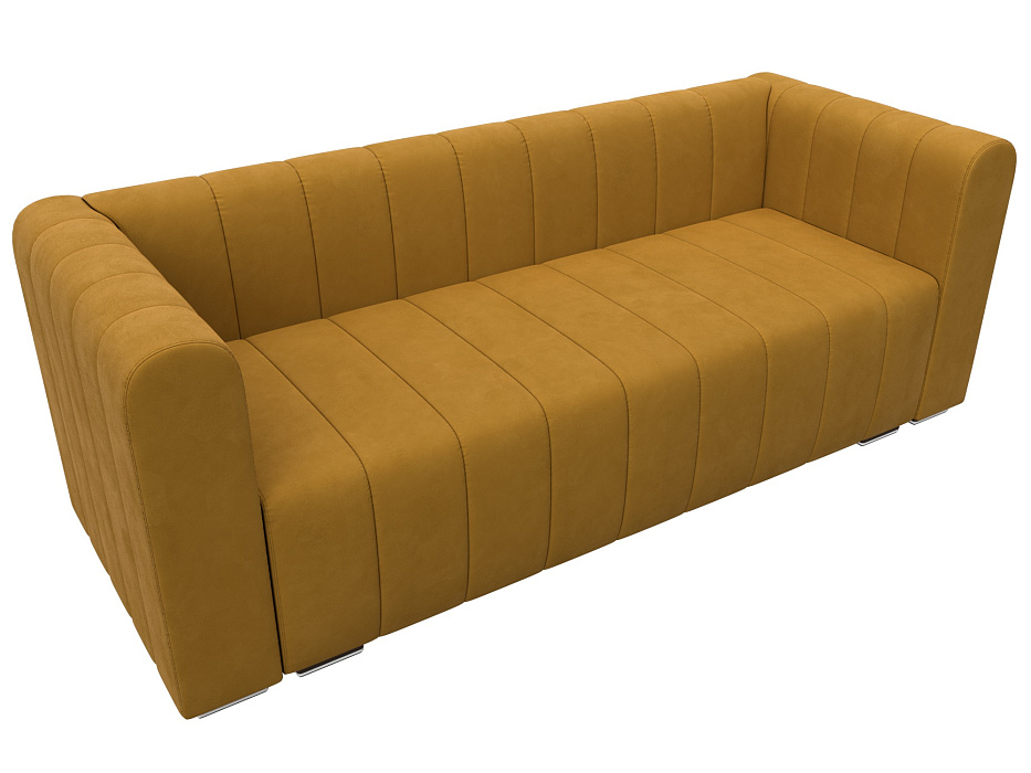 Диван прямой Лига-073 (brut 10 желтый)