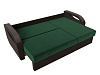 Угловой диван Форсайт правый угол (зеленый\коричневый цвет)