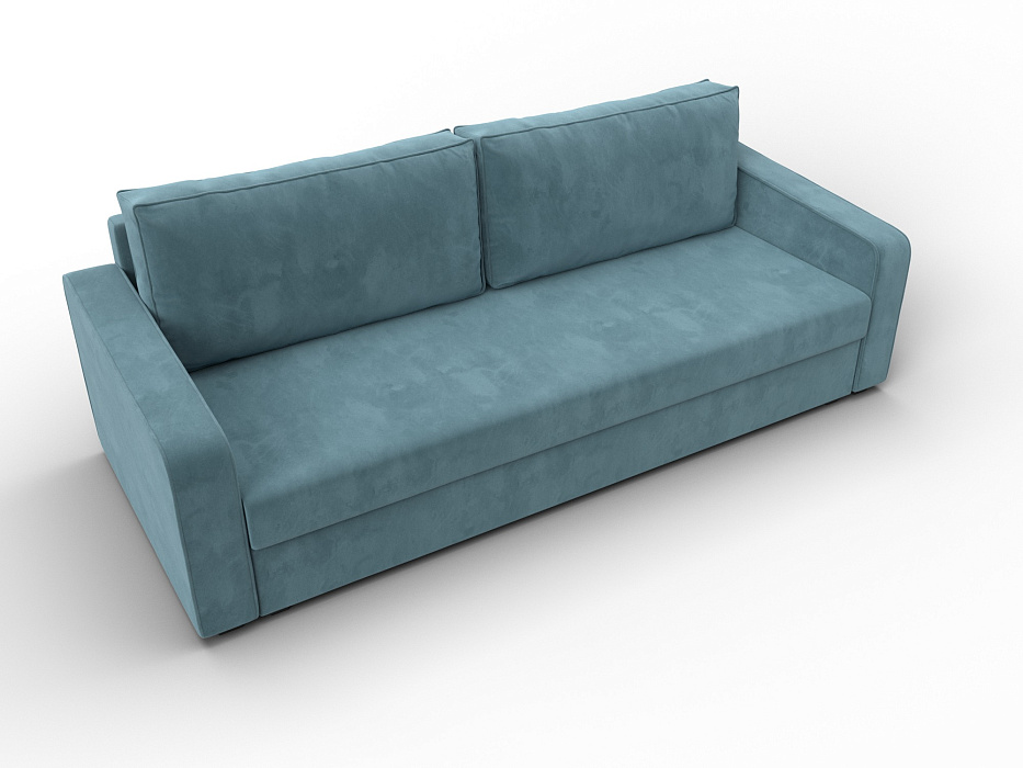 Диван прямой Лига-009 (seven 113 бирюзовый)