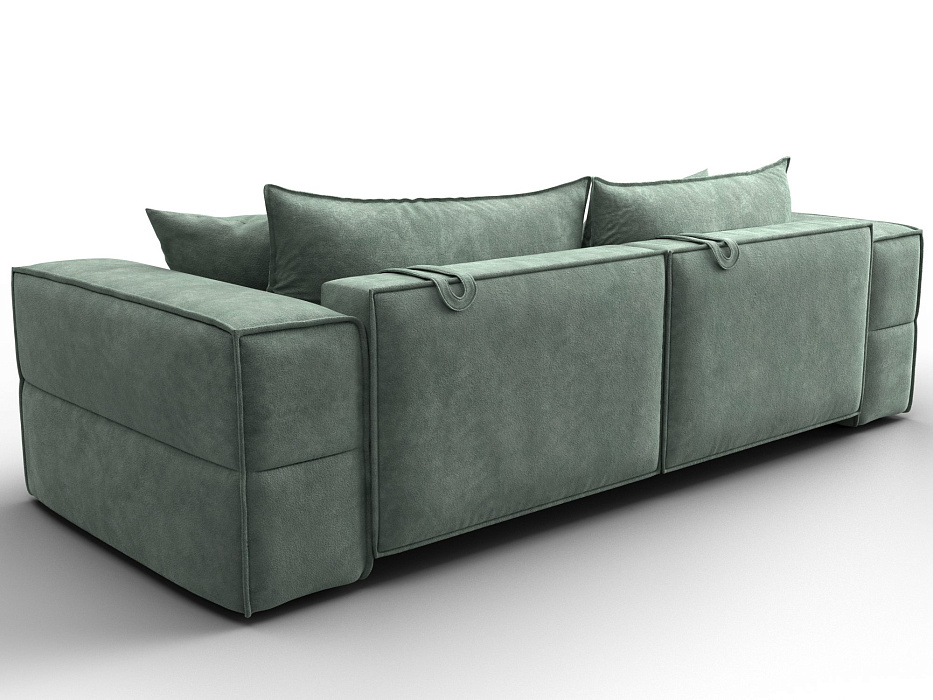 Диван прямой Лига-058 НПБ (brut 08 зеленый)