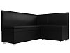 Кухонный угловой диван Уют правый угол (черный цвет)