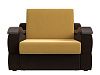 Прямой диван Меркурий 100 (желтый\коричневый цвет)