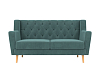 Прямой диван Брайтон 2 Люкс (бирюзовый цвет)