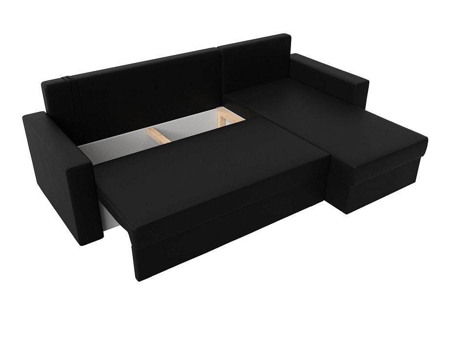 Диван угловой Траумберг Лайт правый угол (черный)