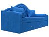Прямой диван софа Сойер (голубой цвет)